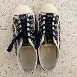Dior Women's Sneakers - Navy and White